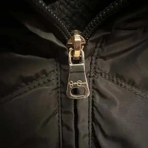 Jessica Simpson Down Puffer Coat Olive Green Size Large - Picture 6 of 16